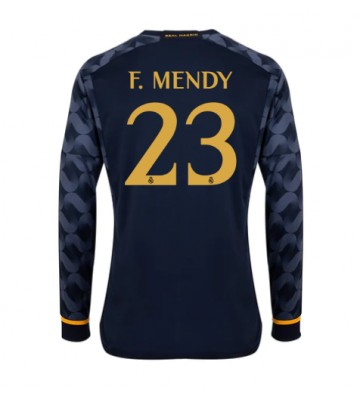 Real Madrid Ferland Mendy #23 Vieraspaita 2023-24 Pitkät Hihat